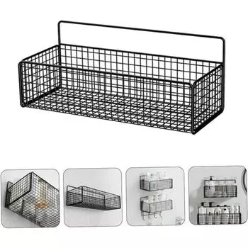 Двухслойная сетка для ванной комнаты, подвесной тип, органайзер для ванной комнаты, шампунь, гель для душа, кухонное хранение косметики, аксессуары для ванной комнаты