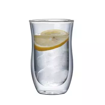 Двухслойная стеклянная кружка, термостойкая стеклянная чашка, прозрачная кружка, стакан для питья водки, виски, кружка для чая, кружка для кофе и воды