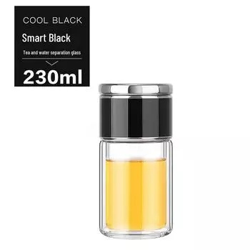 Двухслойная термокружка для чая с фильтром: Портативный стакан с индивидуальной гравировкой для мужчин и женщин Single Cup