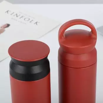 Двухслойная термос из нержавеющей стали для мужчин и женщин, кофейная чашка, студенческая чашка для воды 350ML