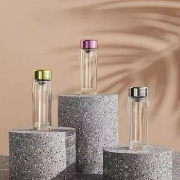 Двухслойная вакуумная чашка Time со стаканом для защиты от утечки чая 220 мл 201-300ml