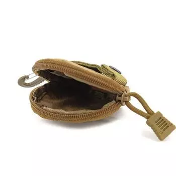 Двухслойная женская сумка для денег, подвесной кошелек на молнии, кошельки, мужской кошелек для монет, женский хаки