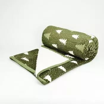 Двухслойное фланелевое одеяло однотонное толстое одеяло офисное общежитие одеяло для сна диванное одеяло татами односпальное одеяло зелёный