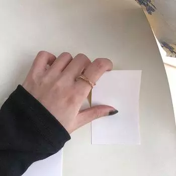 Двухслойное кольцо Butterfly Love Zircon - Милый японский и корейский стиль 16mm, Double-layer