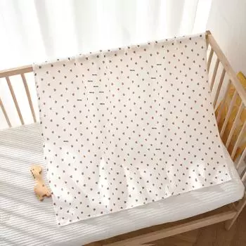 Двухслойное пеленальное одеяло из чистого хлопка для новорожденных - Пеленка-антистресс