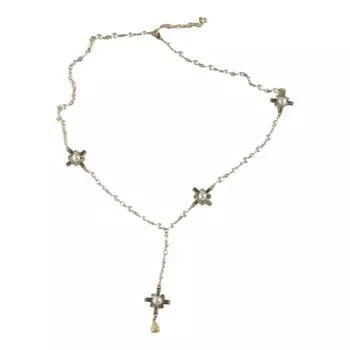 Двухслойное женское жемчужное ожерелье длинное искусственное жемчужное ожерелье темперамент бусины макси цепочка вечеринка Pearl Necklace