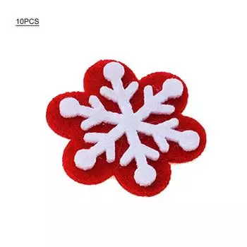 Двухслойные фетровые аппликации снеговика, набор для изготовления фетровых украшений для рождественского украшения 5#