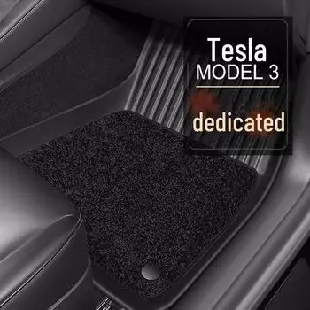 Двухслойные противоскользящие грязеотталкивающие автомобильные коврики Tesla Nano Fleece TPE Tesla Model 3