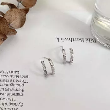 Двухслойные серьги из бамбуковой кости в форме змеи. Немного роскошные и высококачественные серьги. Новый стиль.