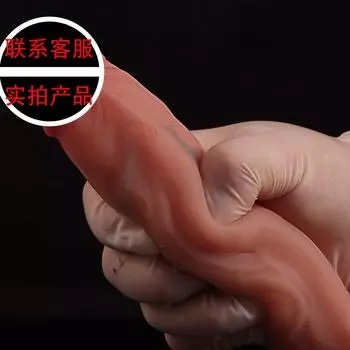 Двухслойные силиконовые деформированные мышечные дилдо, мягкие женские ощущения от оргазма, мастурбация, массаж точки G для пениса, секс-игрушка для взрослых Warped Chicken-Small Size