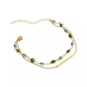 Двухслойный браслет в стиле ретро Браслеты с подвесками