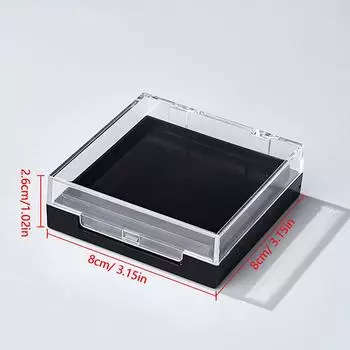 Двухслойный чехол для демонстрации ногтей, прозрачный акриловый чехол для хранения накладных ногтей, многофункциональный контейнер для хранения накладных ногтей прозрачный