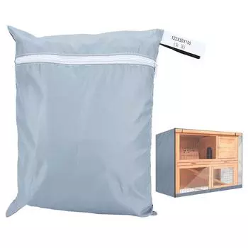 Двухслойный чехол из ткани Оксфорд, пылезащитный аксессуар для клетки для домашней птицы(серый ) серый