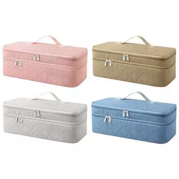 Двухслойный дорожный чехол для инструментов для волос, дорожная сумка, органайзер для фена, сумка для фена Revlon One-Step, щетка/средство для придания объема синий