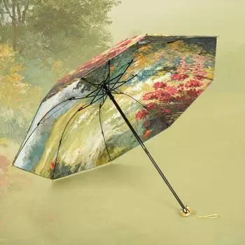 Двухслойный двусторонний Арнольд Палмер Дождь и дождь Зонт от солнца двойного назначения Солнцезащитный УФ-защитный женский летний утепленный ветроустойчивый