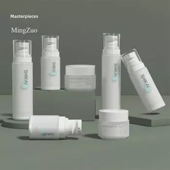 Двухслойный флакон-лосьон Frosted и спрей-туман (60/100/120мл) с 30 г крема для век и баночкой крема для лица A30 30g cream bottle