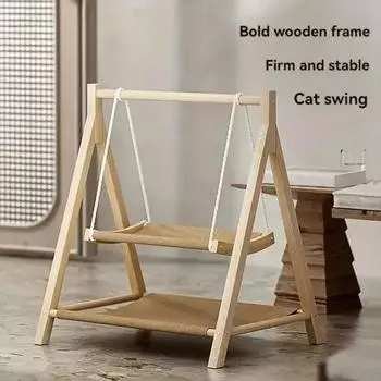 Двухслойный гамак для домашних животных, легкие роскошные качели для кошек, всесезонное универсальное гнездо для кошек, удобная и устойчивая кровать для кошек, зона отдыха для маленьких домашних животных