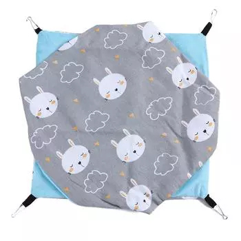 Двухслойный холщовый гамак для питомца, подвесная кровать, спальный мешок для маленького питомца, тип C