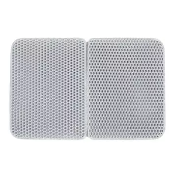 Двухслойный коврик для кошачьего туалета EVA, легко моющийся, противоскользящий, складной коврик для кошачьего туалета