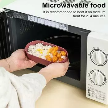 Двухслойный ланч-бокс с посудой, герметичный бенто-бокс объемом 800 мл, легкий термостойкий контейнер для приготовления еды для школы, работы, пикников синий