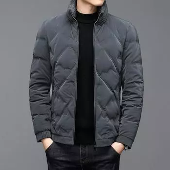 Двухслойный мужской пуховик, зимняя утолщенная модная повседневная куртка, трендовое качество, мужской топ-стойка с воротником-стойкой, изоляцией 3XL