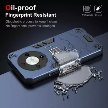 Двухслойный противоударный защитный чехол для Honor X9B X8B X7B X5 + X6A X7A X8A X9A X6 X7 X8 X9 Honor 90 70 50, защитный чехол для камеры For Honor X9B чёрный