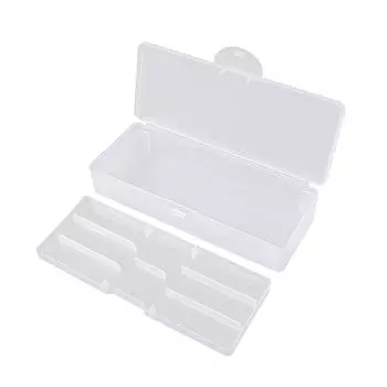 Двухслойный ящик для хранения инструментов для нейл-арта Прямоугольные пинцеты Кусачки Кисточки для ногтей Полировка Пилочки для ногтей Ящик для хранения инструментов