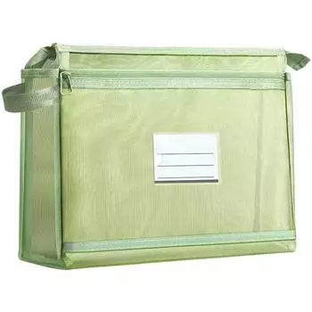 Двухслойный студенческий органайзер - Прозрачная сумка большой вместимости для книг, экзаменационных работ и файлов