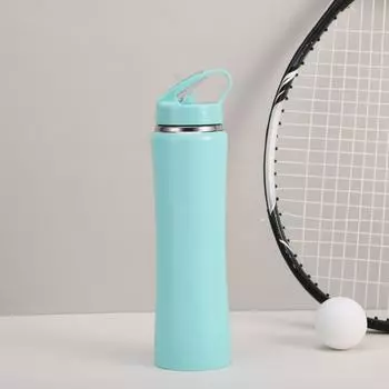 Двухслойный термостакан с соломенной крышкой 600/750 мл Бутылка для воды Посуда для питья Термос Чашка для улицы 600ml зелёный