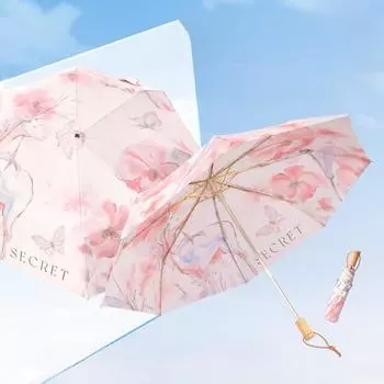 Двухслойный устойчивый к ржавчине золотой полюс, черный клей, солнцезащитный козырек, солнцезащитный зонт от дождя, блестящий зонт двойного назначения