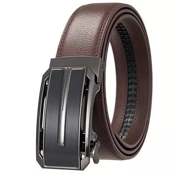 Двухслойный воловий кожаный мужской автоматический ремень, ремень, ремень, мужской ремень Ly36- 2114-1 110-130