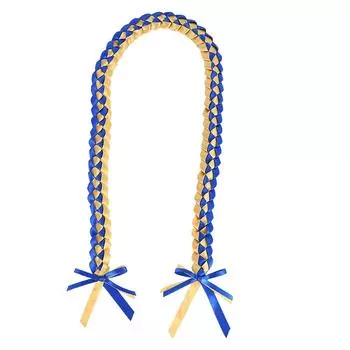 Двухслойный выпускной ленточный цветок венок плетение подвеска шнур широкое применение яркий цвет двухслойная ленточная подвеска 1