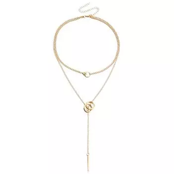 Двухслойный женский легкий роскошный дизайн, зимний свитер-ожерелье, новые аксессуары для толстовок с капюшоном золотой