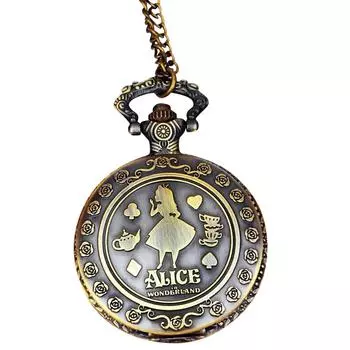 Двухсторонние резные старинные карманные часы с откидной крышкой кварцевые часы One Size