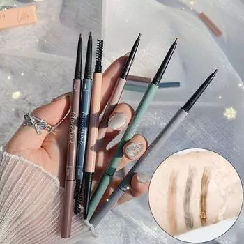 Двухсторонний чрезвычайно тонкий карандаш для бровей, водостойкий, устойчивый к поту, натуральный, стойкий карандаш для бровей