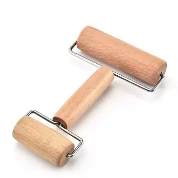 Двухсторонняя скалка для ресторана, деревянный ролик для кухни, кулинария, палочка для муки, инструменты для выпечки, вечеринка для хлеба, пиццы, принадлежности