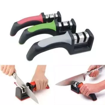 Двухступенчатая точилка для кухни, точильный камень, инструменты, керамика, карбид