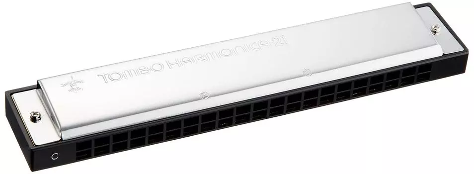 Двухтональная губная гармошка TOMBO, тональность C, группа Tombo, 21 отверстие, 3121