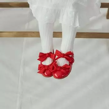 Двухуровневая лента на плоской подошве для девочек Baby Jam, красная, Y910 130