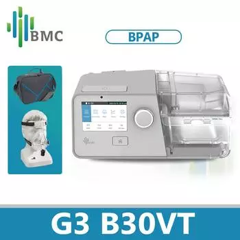 Двухуровневое устройство BMC G3 B30VT. Режим S/T и функция целевого дыхательного объема для пациентов с дыхательной недостаточностью. Включает FM2. No Mask
