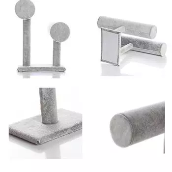 Двухуровневый браслет-держатель для дисплея Т-образная подставка Черная бархатная витрина-подставка чёрный