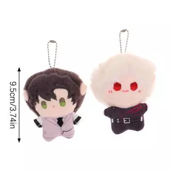 Двумерный плюшевый брелок для мальчика, игрушка, мультяшная кукла, автомобильный брелок, рюкзак, сумка, декор, подарок для ребенка