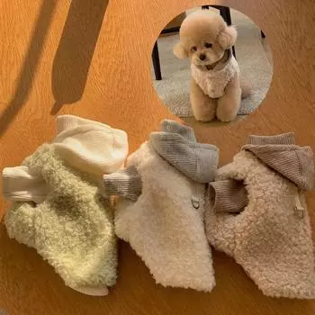 Двуногие домашние животные со шляпой, пальто, модный дизайн, зимние теплые костюмы для маленьких и средних собак, хлопковая одежда для щенков, жилет для чихуахуа XS