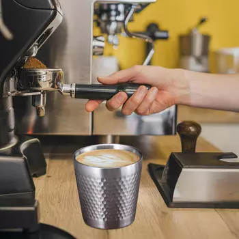 Двустенная чашка для кемпинга, посуда для напитков, дорожная кружка, питьевая вода, чай для кухни-барбекю 260ml