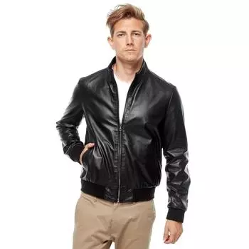 Двустороннее кожаное пальто