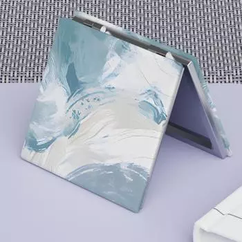 Двустороннее портативное карманное зеркало с абстрактным рисунком в стиле масляной живописи, симпатичное маленькое зеркало для макияжа style 3