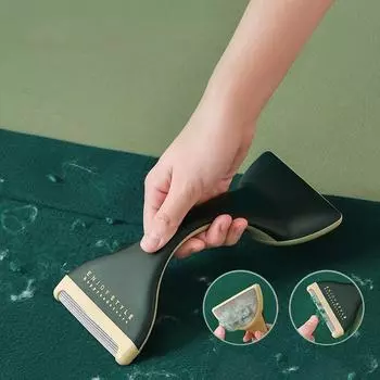 Двустороннее средство для удаления ворса, портативная щетка для удаления шерсти домашних животных, ручная щетка для удаления пуха, бритва для одежды, ковров, щетка для одежды жёлтый