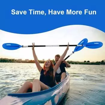 Двустороннее весло для лодки, 4-секционная ручка из алюминиевого сплава, регулируемая каякинг, каноэ, гребля, речные трубы, рафтинг, весло жёлтый