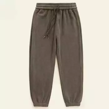 Двусторонние флисовые штаны, мужские утолщенные флисовые штаны с флисовой подкладкой, рабочие теплые спортивные штаны для пап, повседневные зимние штаны M чёрный