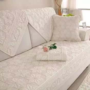 Двусторонние хлопковые чехлы для диванов, подушки, четыре сезона, полотенце для дивана, современный простой чехол для углового дивана для гостиной, подлокотник, полотенце 90x70